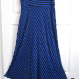 Wallflower Maxi Skirt Black/Blue Size XL